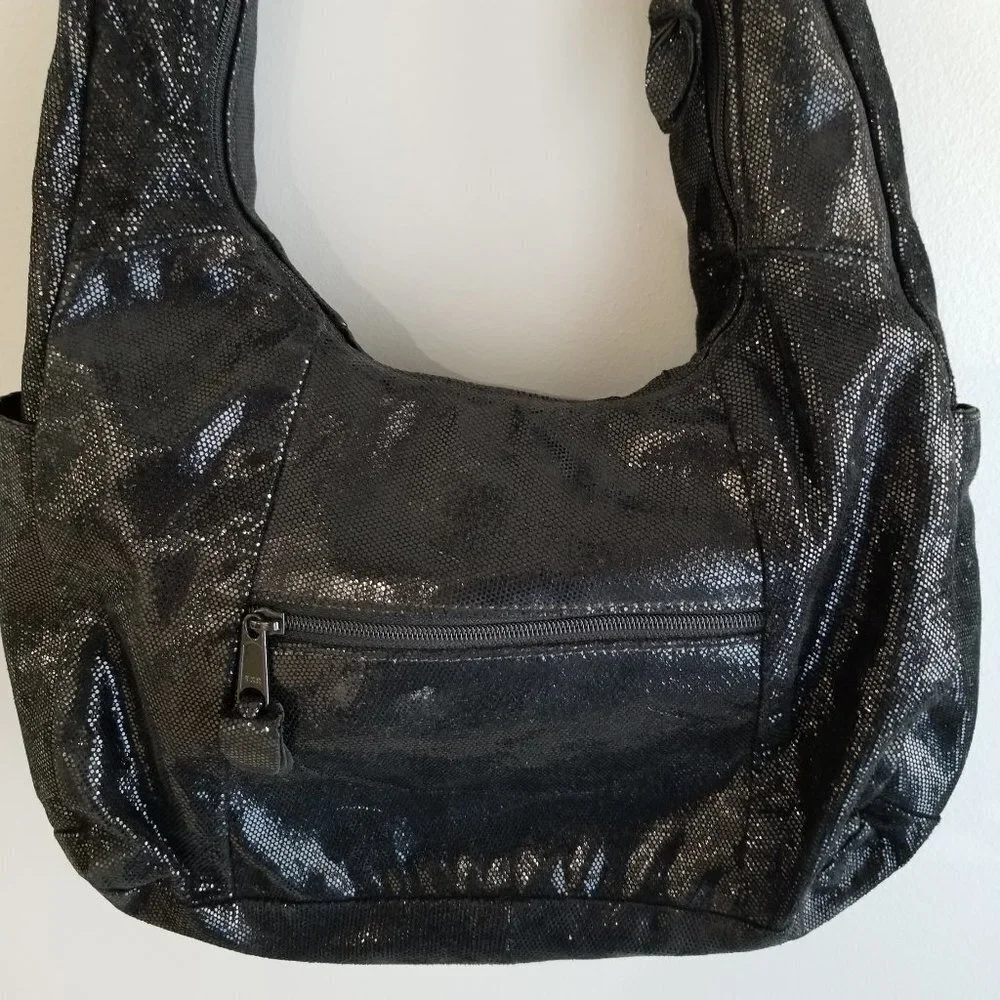 OHH! ASHLEY Vintage Black Leather Purse